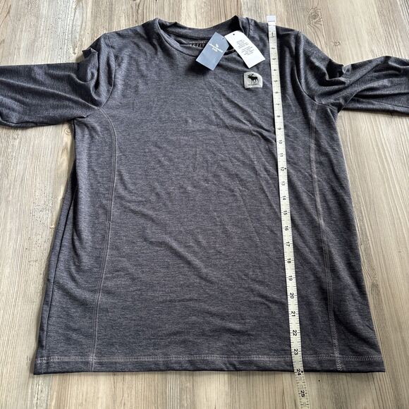 NWT Abercrombie Active Blue Long Sleeved Dri Fit Shirt Size 13/14 - Picture 6 of 7